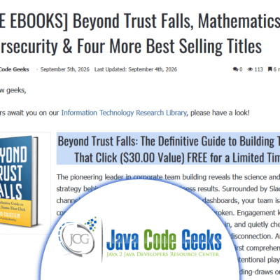 Beyond Trust Falls, Mathematics in Cybersecurity & Four More Best Selling Titles thumb