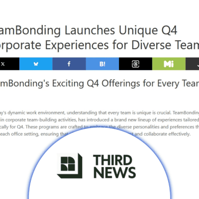 TeamBonding Launches Unique Q4 Corporate Experiences for Diverse Teams thumb